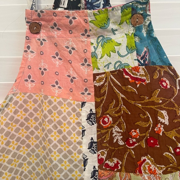 Kathmandu Imports Colorful Bohemian Patchwork Harem Jumpsuit Size OS NWT - Picture 6 of 13